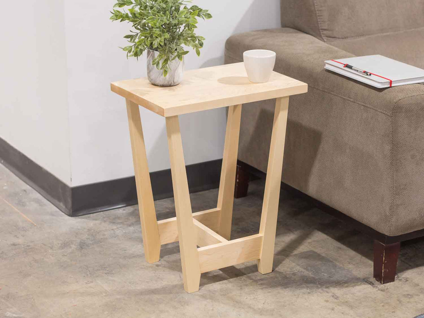 light maple end tables