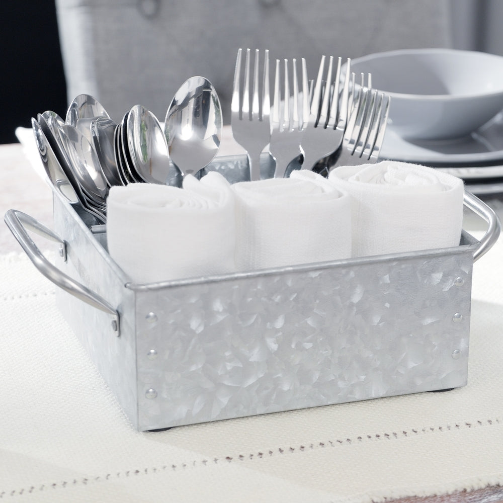 Decorative Farmhouse Galvanized Square Tissue Box Cover by Walford