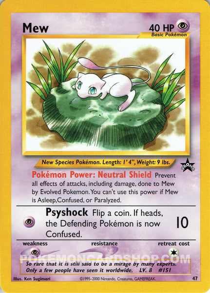 Pokemon Promo Cards Single Card Promo Ancient Mew 