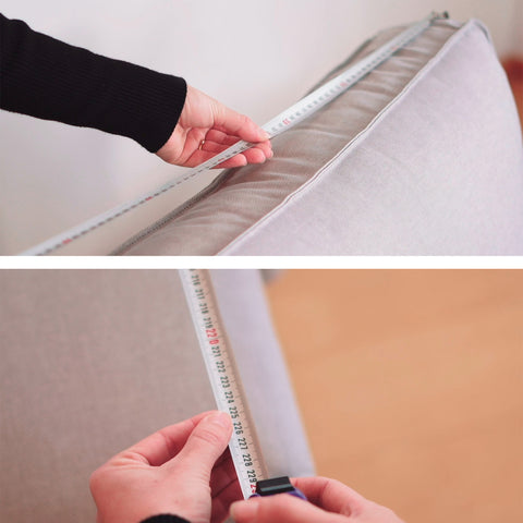 medir el sofá para elegir la talla correcta