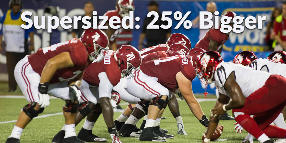 Supersized and 25% Bigger, The Bama Offensive Line
