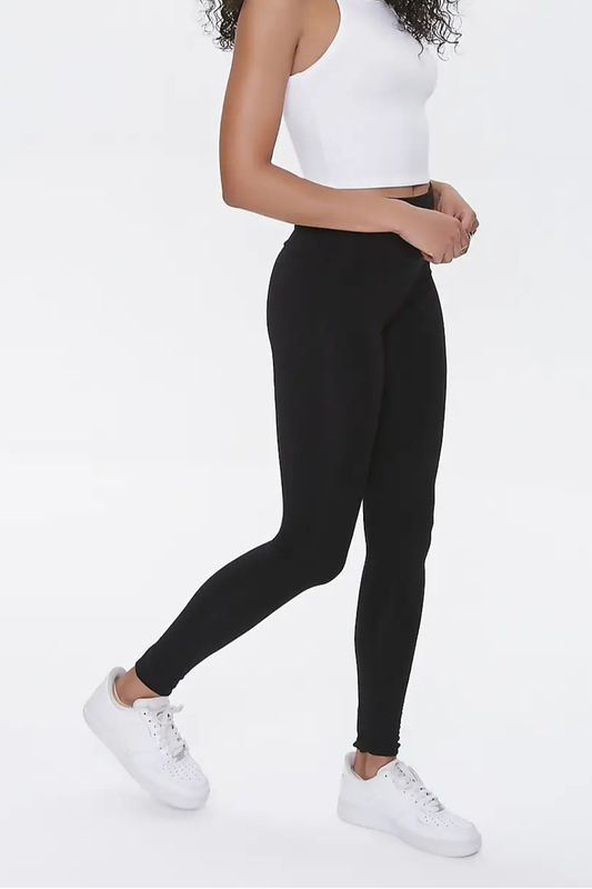 Black Ribbed Leggings – Shush