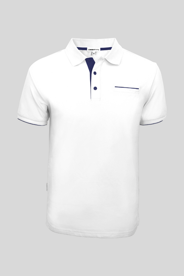 Menton Polo Shirt Navy – Debayn ROW