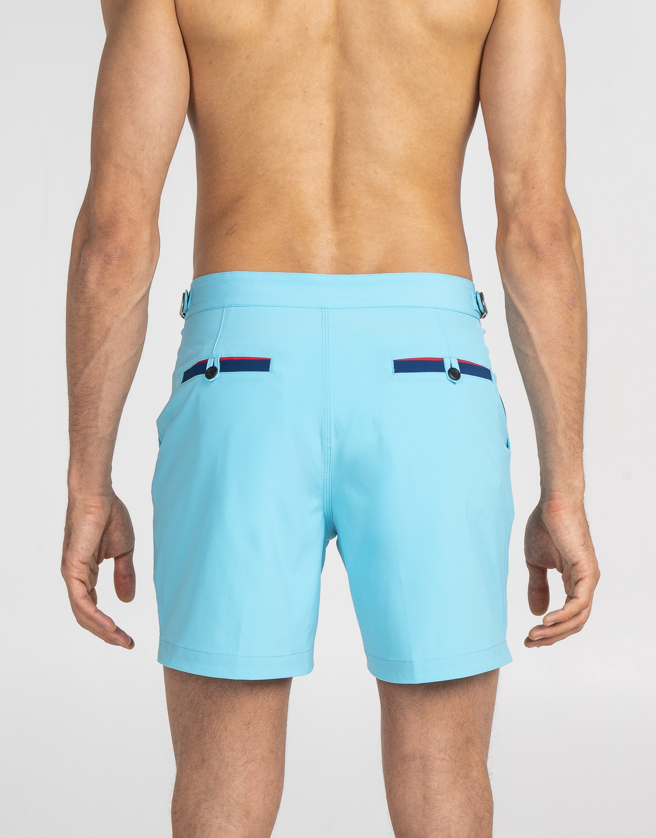 Light Blue Swim Shorts – ROW Debayn