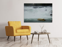 Lade das Bild in den Galerie-Viewer, Leinwandbild Aussichtsplattform am Wasserfall
