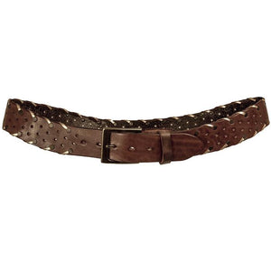 STAR CURVED HANDMADE LEATHER BELT – Happy Horse Happy Life