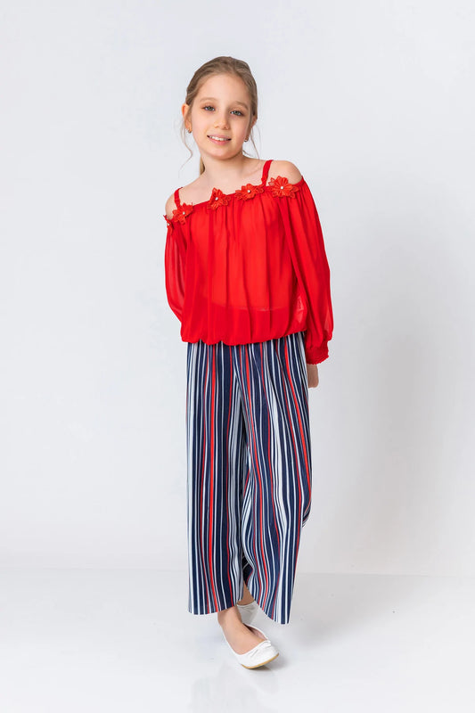 InCity Kids Girls Drawstring Formal Dress Pants