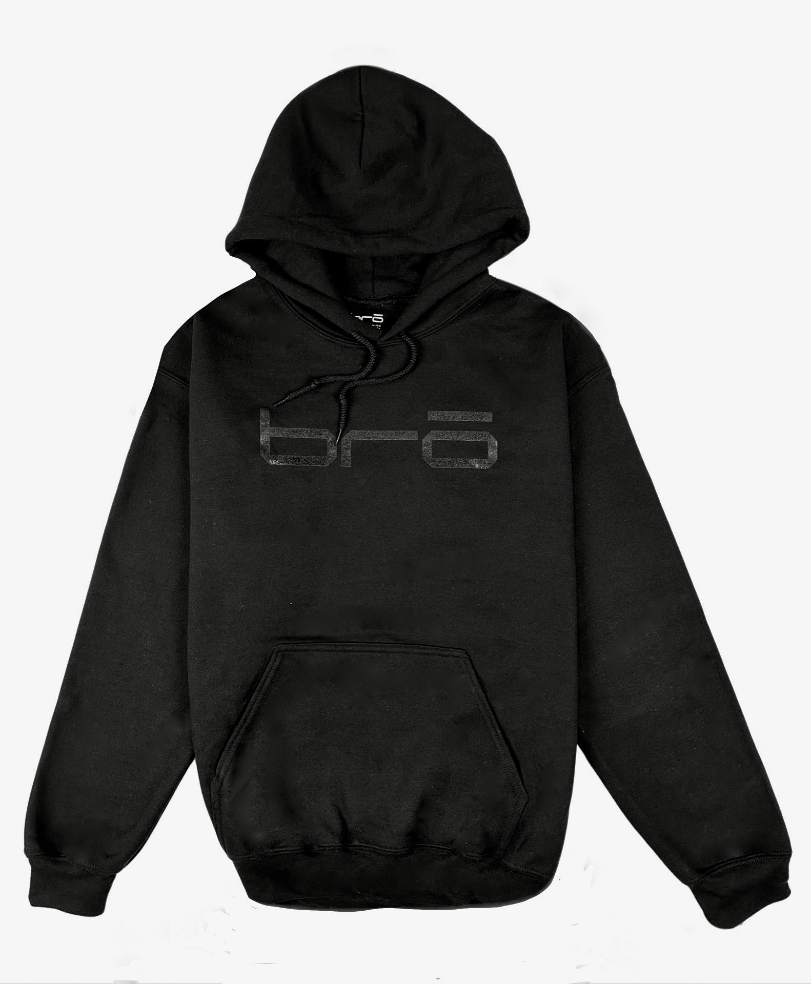 Classic BRO Hoodie | Black on Black - BRO Grooming