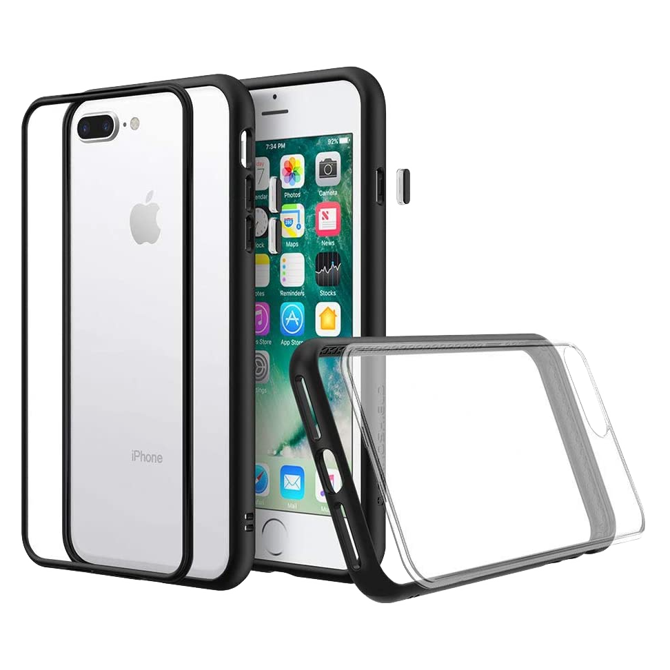 RhinoShield Mod case iPhone 7/8 Plus - Black Frame / Clear Back Plate