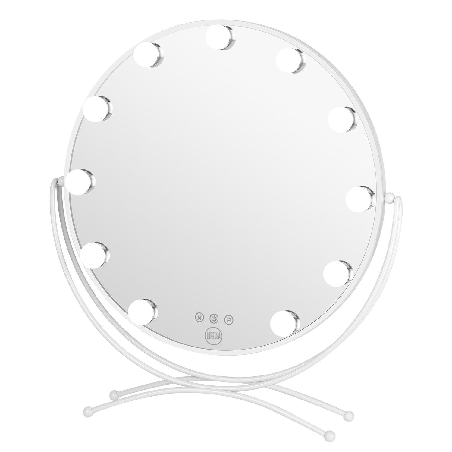 Espejo de tocador redondo con 11 bombillas - Avalanche