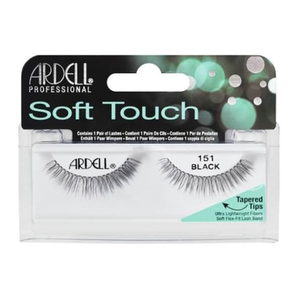 Ardell Professional Soft Touch Lashes W/Tapered Tips Blk 151