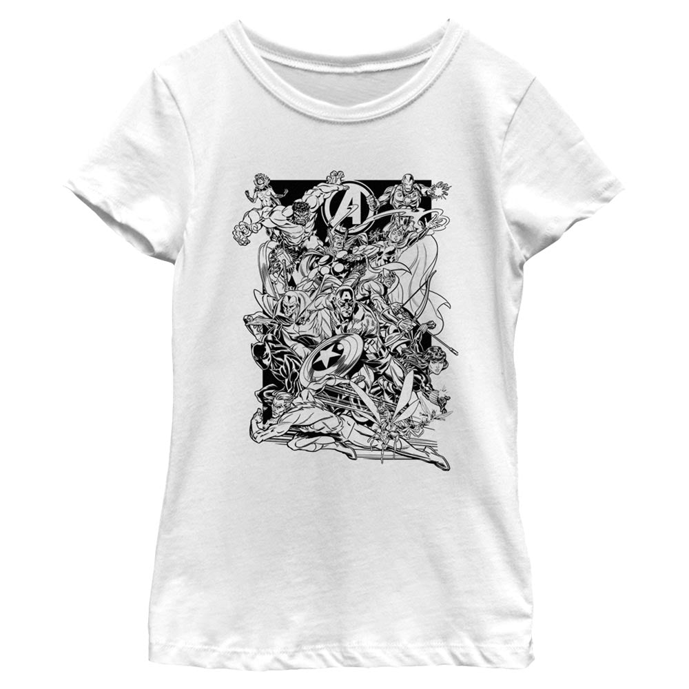 T-shirt classique sans remplissage Marvel Avengers pour fille