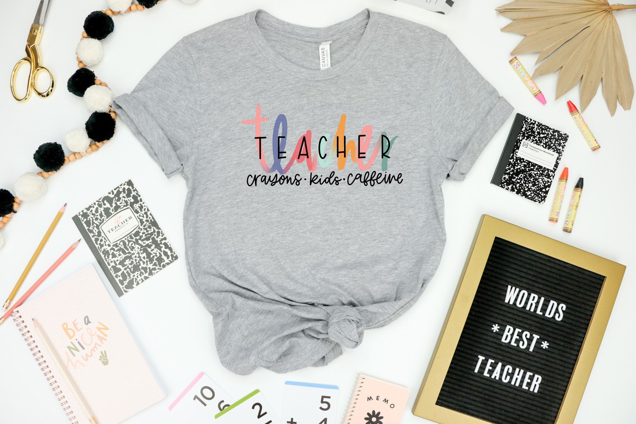 Camisa de profesor colorida