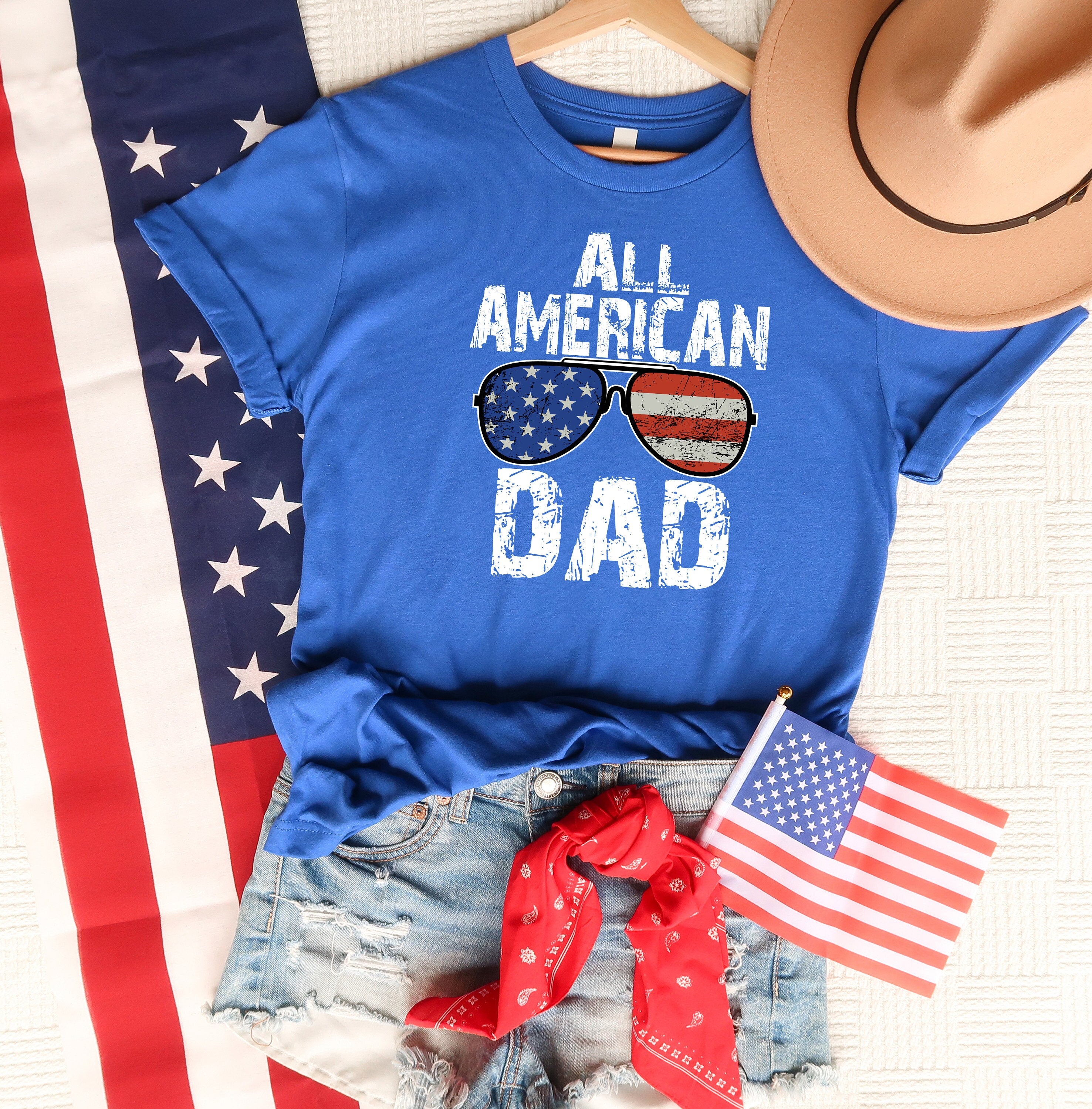 Toda la camisa de papá americano