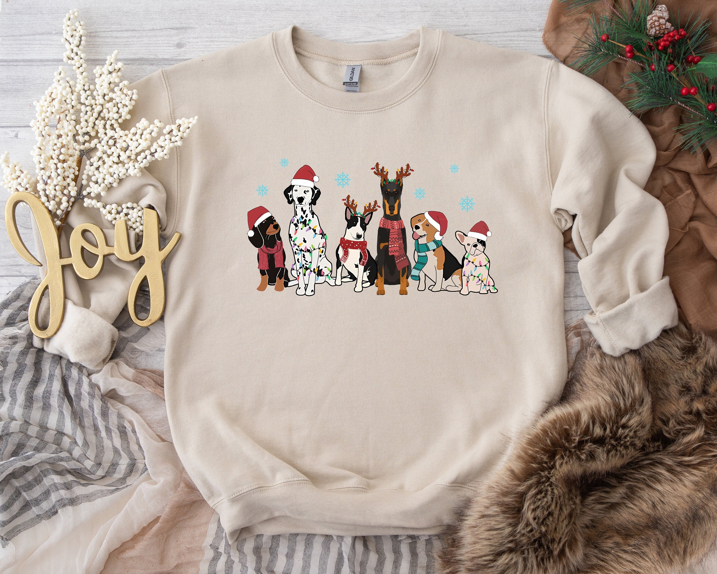 Dogs Christmas Lights Shirt