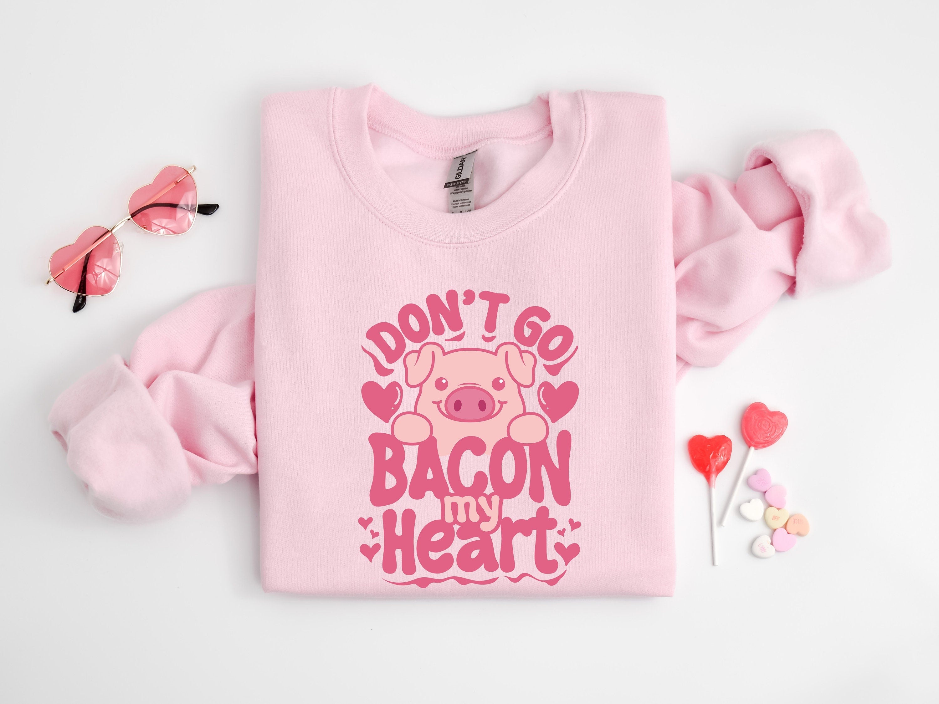 Ne pars pas Bacon My Heart Chemise