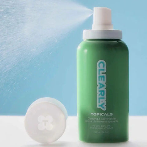  Skin hydration tips include using Clearly Topicals clarifying mist spray for acne-prone and sensitive skin.