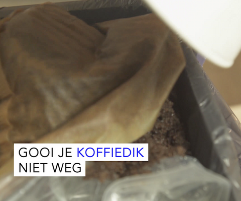 Koffiedik gescheiden ophalen