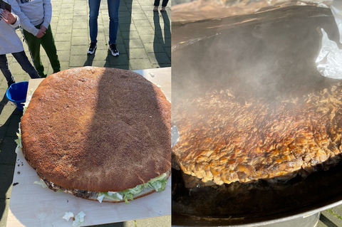 Grootste vegan hamburger