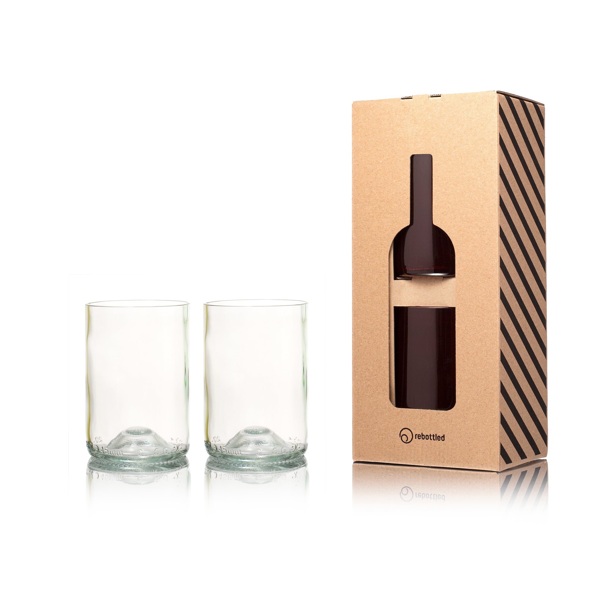 Short Drink 4-Pack - Upcycled Glassware From Wine Bottles – Rebottled