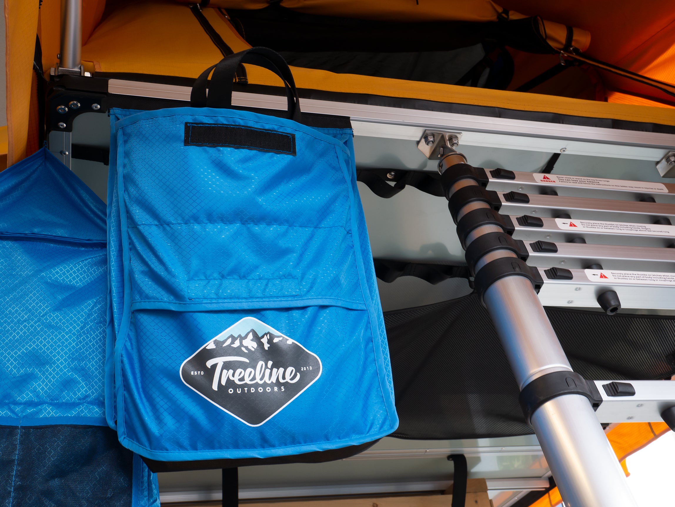 Treeline Rooftop Tent Shoe Bag in River Blue Color