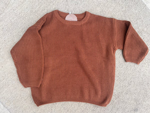 Terracotta Sweater - Finn Stitch Co