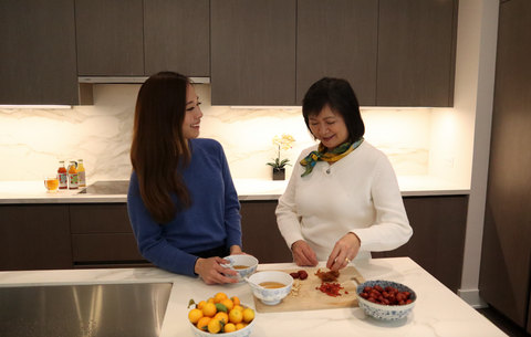 Asian superfoods mom and daughter