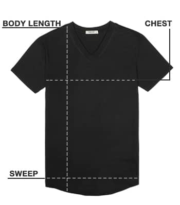 VNeck Size Guide