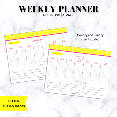 weekly planner