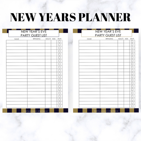 New Years Planner