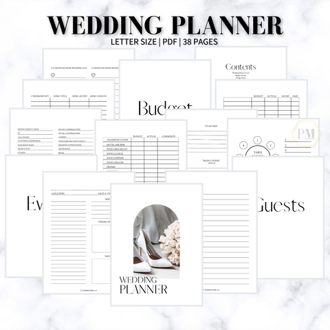 Printable wedding Planner