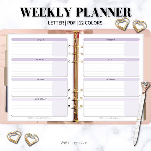 Weekly planner