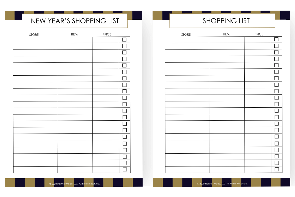 New Years Mode Planner