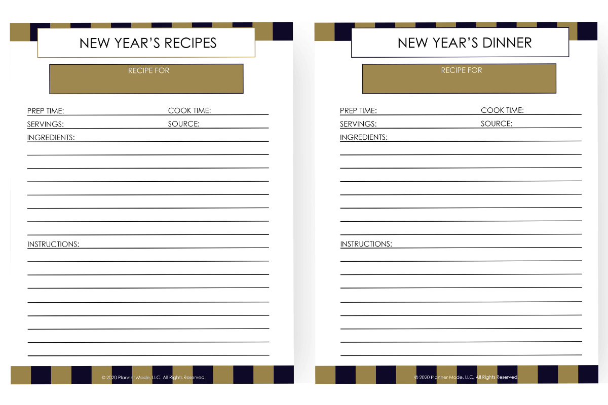 New Years Mode Planner