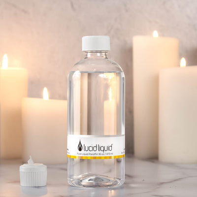 Lucid Liquid Candles - 3x6 Sheer Natural Etoile Pillar Candle - Distinctive  Decor