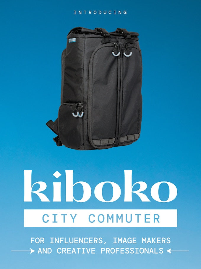 Main title image of Kiboko City Commuter camera backpack - for influencers, image makers and creative professionals