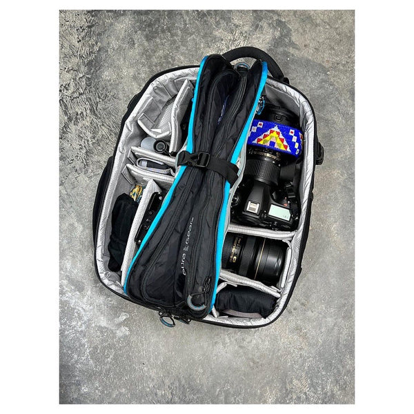 Craig's Kiboko 22L packed with his Nikon camera kit