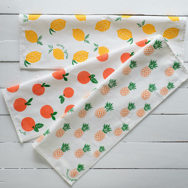 Handprinted Kitchen Towel- Winter Squash Block Print – Mom's Sweet