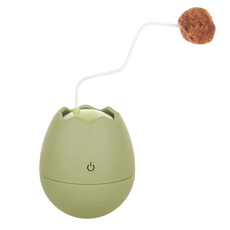 Creative Electric Cat Toy Smart Electric Teasing Eggshell Self-hey Rolling Ball Automatic Interactive Rotating Rope Pet Toys