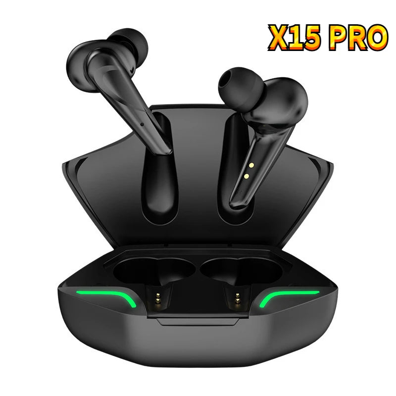 X15 Wireless Gaming bluetooth Headset TWS 5.0 Stereo Earbuds Low Latency Earphone Bluetooth Headphone With Mic