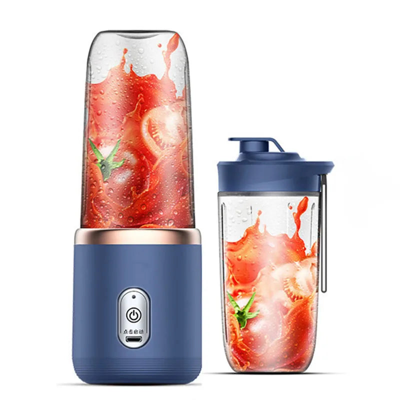 Portable Electric Fruit Juicer Blender - 300ml Capacity with USB Charging