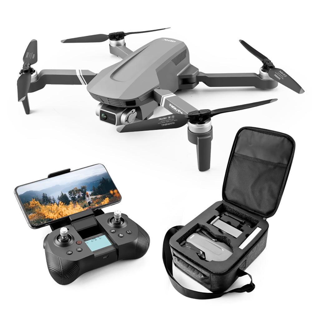 4DRC F4 GPS Drone - 5G WiFi 2KM FPV, 4K HD Camera, 2-Axis Gimbal, Optical Flow Positioning, Brushless Foldable Quadcopter - Ideal for Aerial Photography Enthusiasts