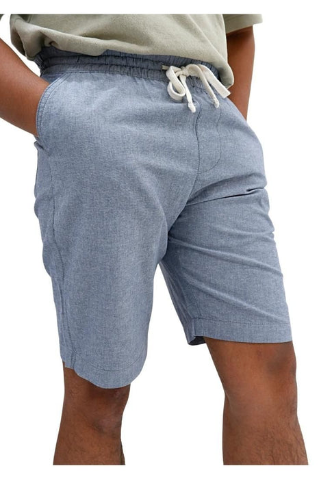 Landmark Full Garter Jogger Bermuda Shorts Woven Material Gray — The ...