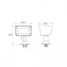 12V Mini Wall Wash LED Accent Light - line drawing.