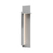 Backgate™ Outdoor LED Wall Light in Large/Textured Gray/Left.