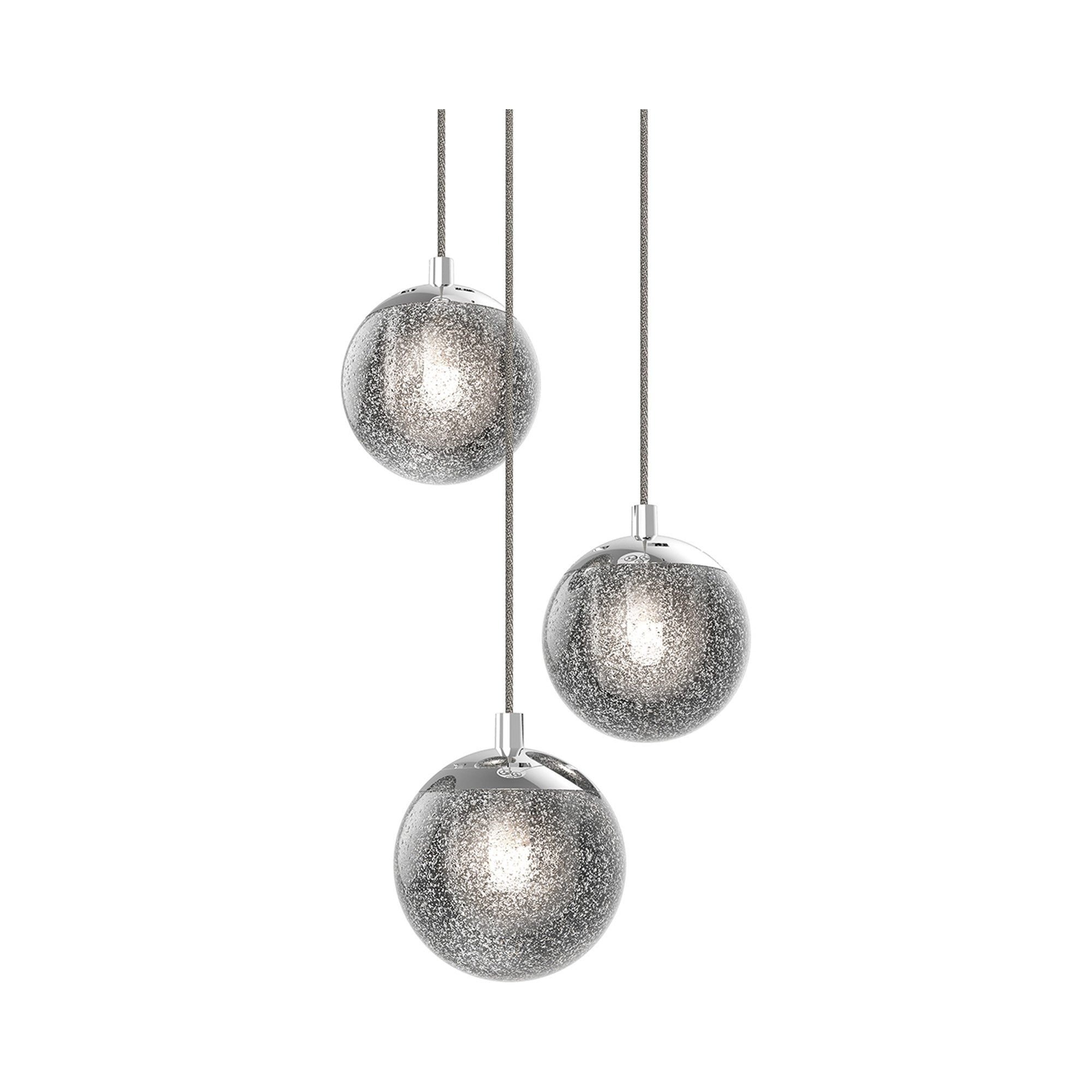 champagne led multi light pendant