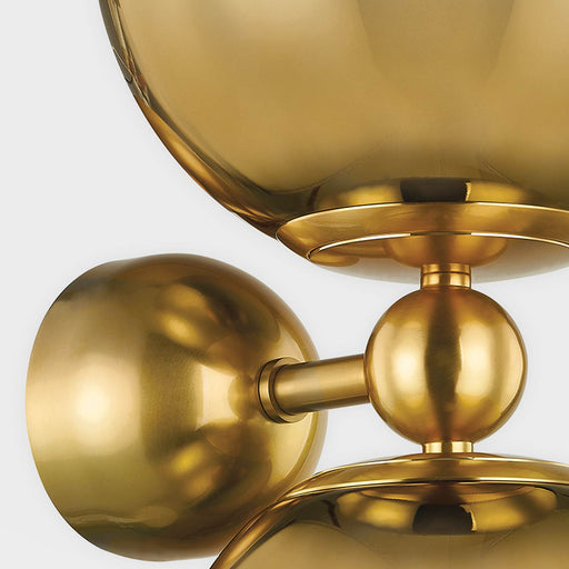 Claridge Polished Brass Wall Light - Elesi