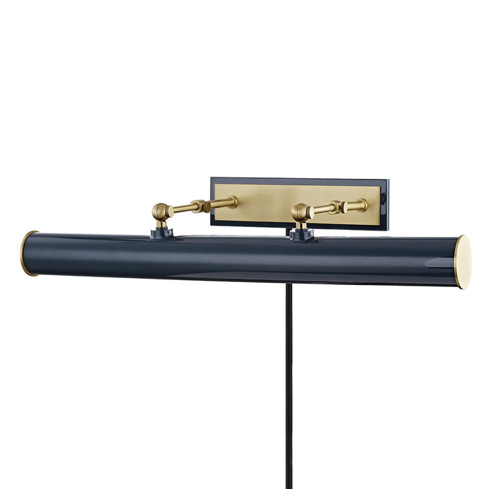 Holly Picture Light in Aged Brass / Navy (3-Light).