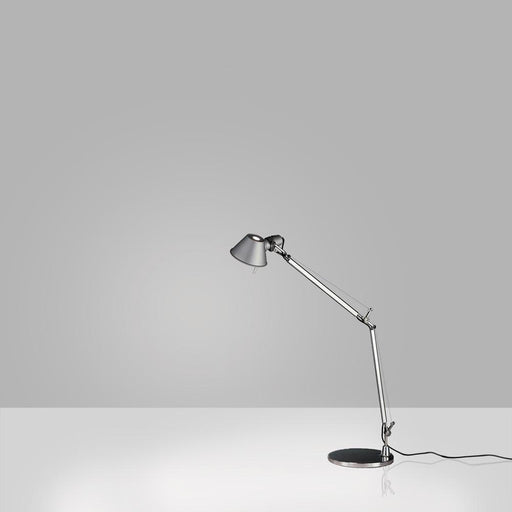 Simple Designs 14.25 in. Black Basic Metal Desk Lamp with Flexible