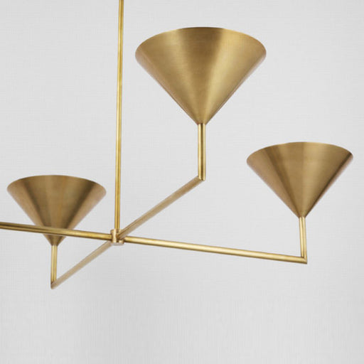 Couture 28.5H Golden Leaf Satin Brass Table Lamps